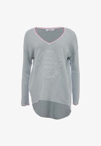 Ausgewählt, hellgrau mit pinkem rand