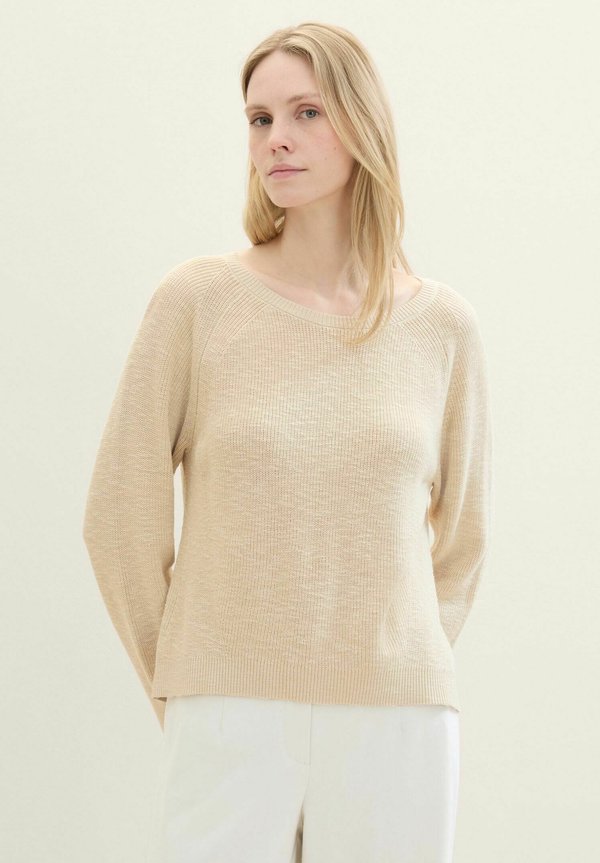 Strickpullover - summer beige