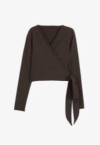 SHAPE SEAMLESS WRAP LONG SLEEVE - Langarmshirt - brown