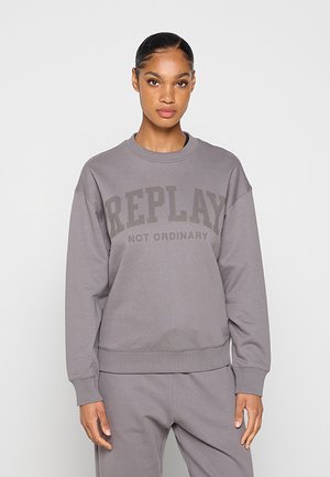 Replay, COTTON FRENCH TERRY FLEECE - Sweatshirt - grey titanium