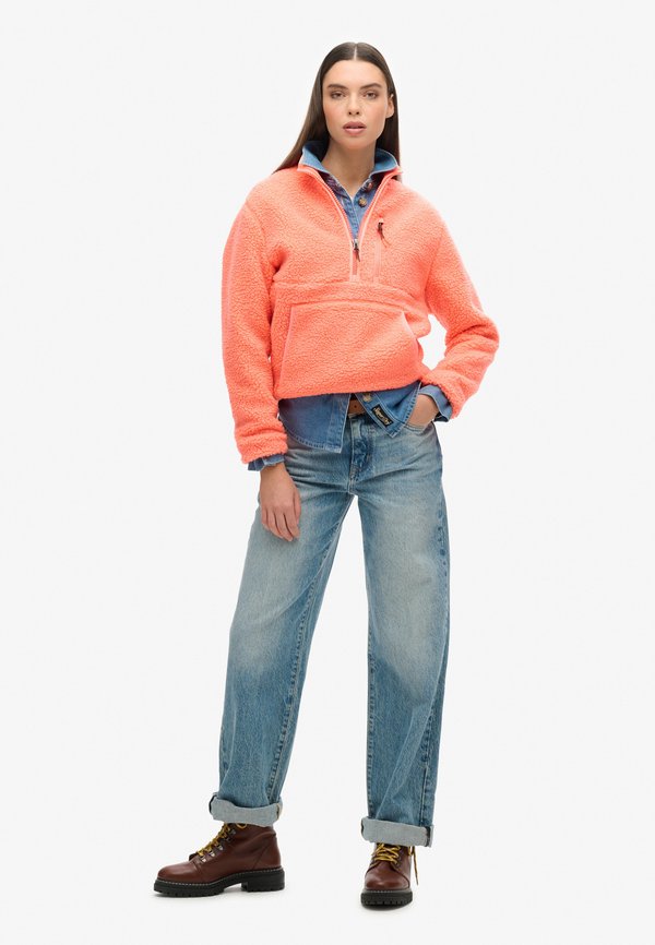 OUTDOOR HALF ZIP  - Fleecepullover - pastelline coral