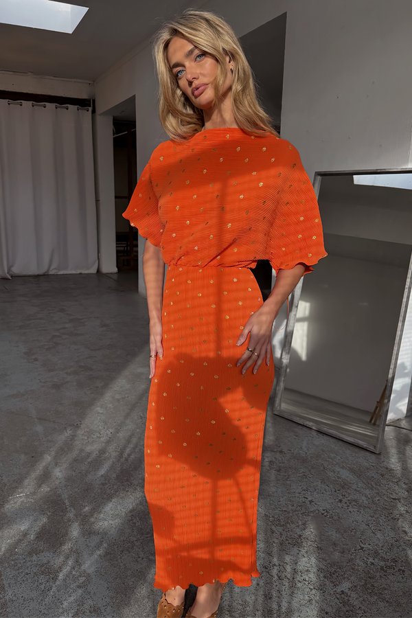 TILLY DRESS - Freizeitkleid - orange