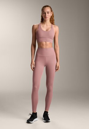 OYSHO COMFORTLUX HIGH-RISE  ANKLE-LENGTH - Tights - light pink