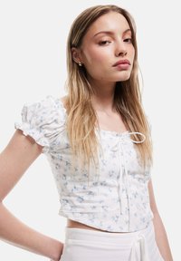 Koton CROP - Bluse - blue