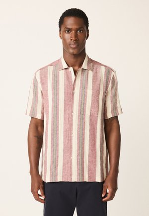 Next, REGULAR FIT - TEXTURED STRIPE SHORT SLEEVE - Hemd - red