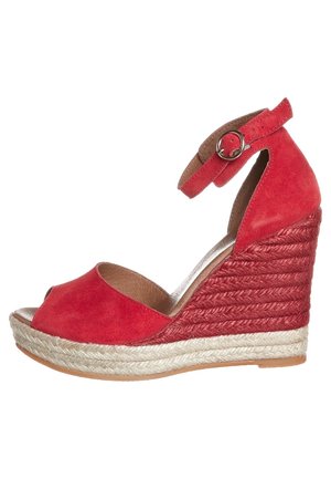 Sandales compensées - red