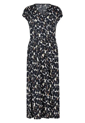 MIT BLUMENPRINT - Jerseyklänning - dark blue/green