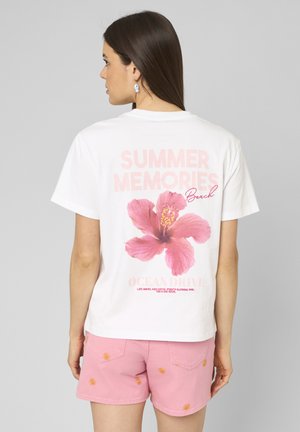 BZB, T-SHIRT IMPRIMÉ DEVANT/ DOS - T-shirt imprimé - blanc