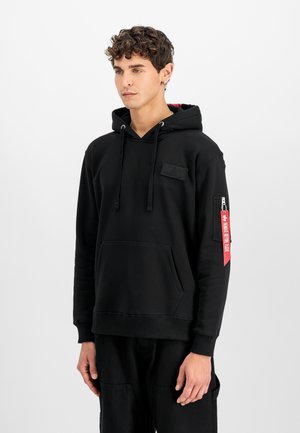 Alpha Industries, UNISEX - Mikina s kapucňou - black