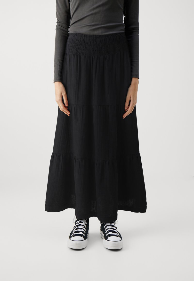 GAP - PULL ON SKIRT - Maxi skirt - black, Enlarge