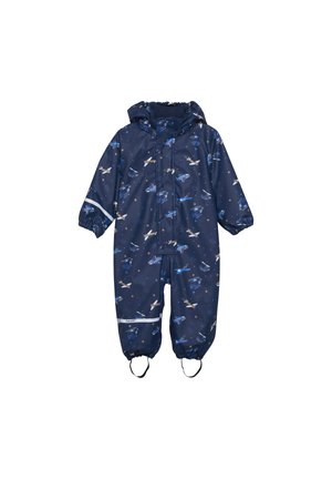 NAME IT Jungen Softshell Regenanzug - Dunkelblauer Schneeanzug Aus Recyceltem Material