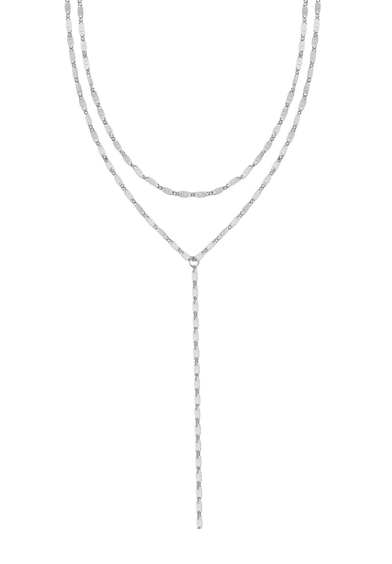 Zilver ketting met witte klaver Day& Eve by Go Dutch Label