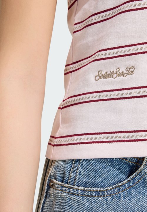 adidas ORIGINALS RESORT S POLO W2 - Polo - distilled pink/collegiate burgundy/khaki six — photo 4
