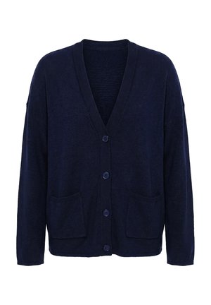 MIAMODA, STRICKJACKE, BOXY FIT, WEITER LANGARM - Gilet - dark blue