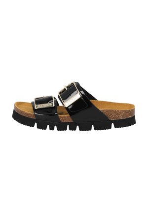 SAMOS - Mules - schwarz lack
