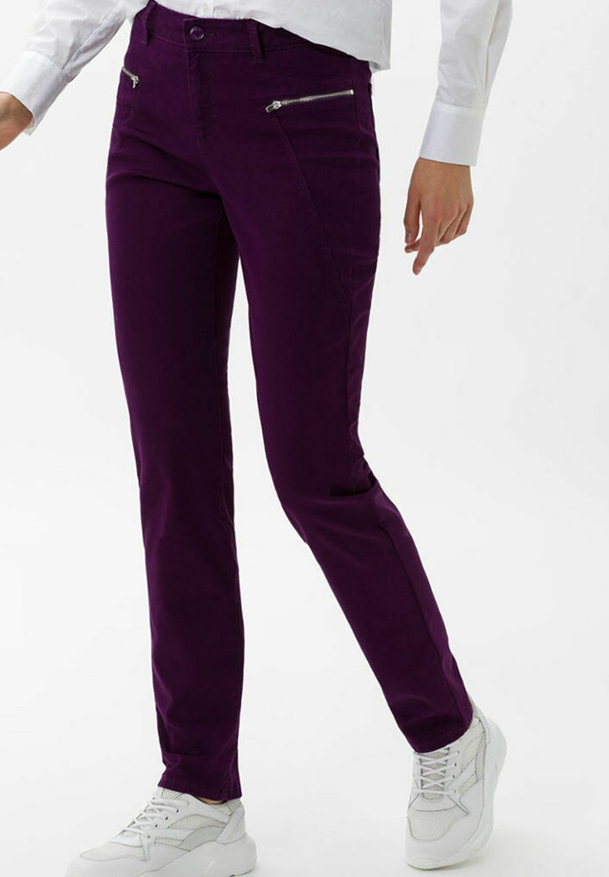 BRAX STYLE SHAKIRA - Broek - black berry/donkerpaars - Zalando.nl