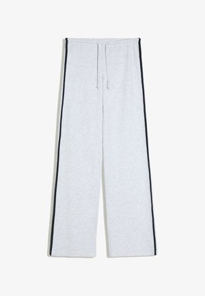 Bershka, PLUSH WITH CONTRAST SIDE STRIPE - TROUSERS - Tracksuit bottoms - dark grey