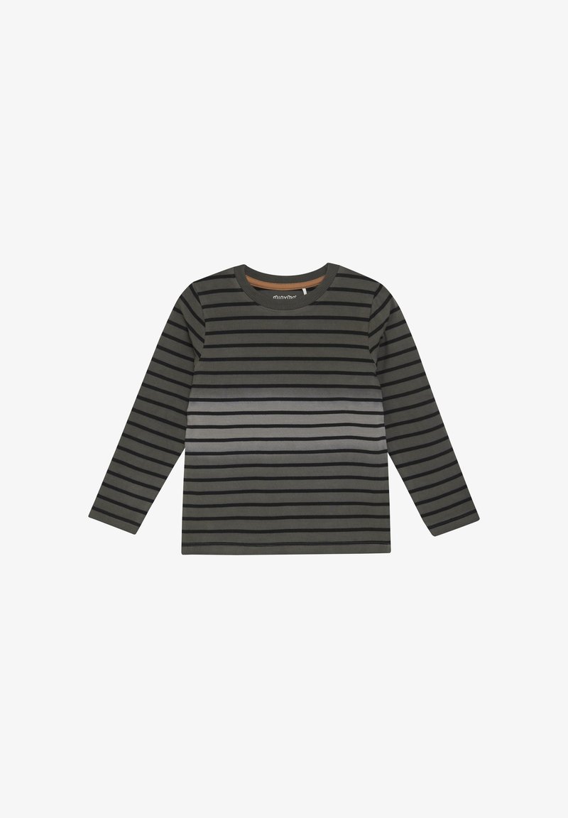 Minymo Langarmshirt - dark gull grey