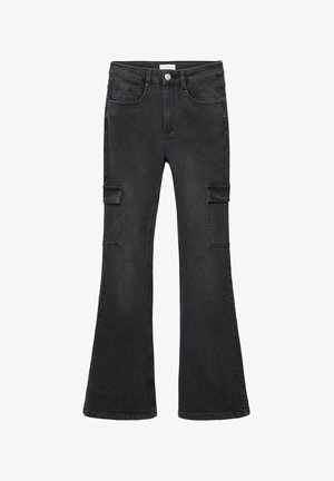 TEEN - Kavbojke na trapez - black denim