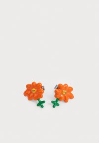 STINK STUD EARRINGS - Σκουλαρίκια - silver-coloured/orange