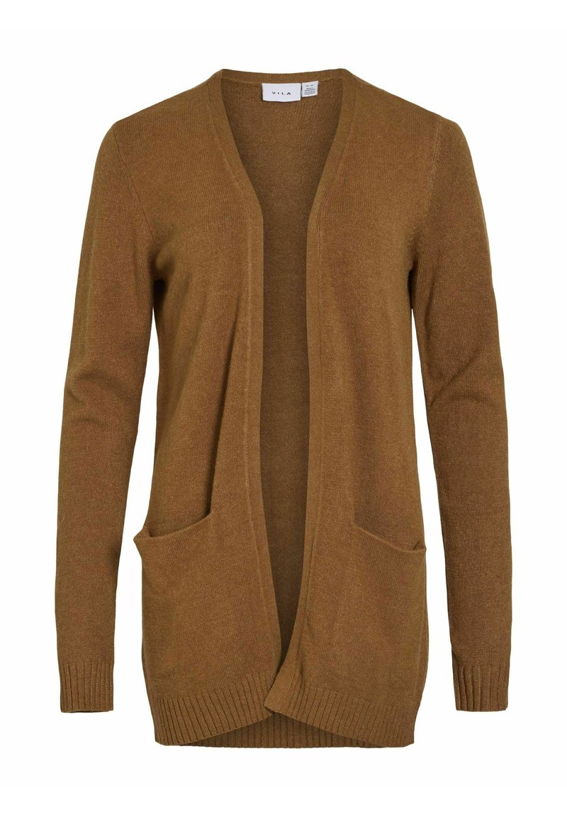 VILA VIRIL OPEN CARDIGAN Cardigan rubber/brown Zalando