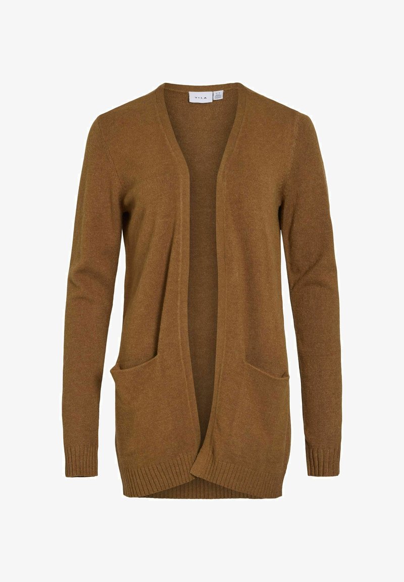 VILA VIRIL OPEN CARDIGAN Cardigan rubber/brown Zalando