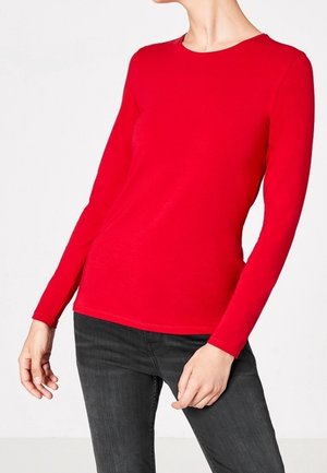 Top s dlouhým rukávem - red