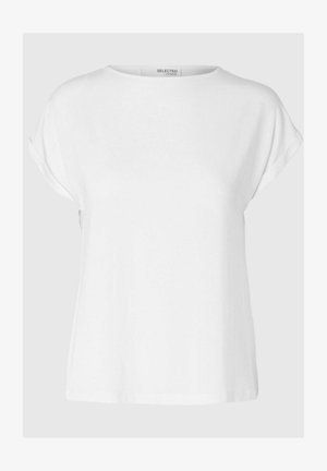 Selected, Boatneck - T-Shirt basic - bright white
