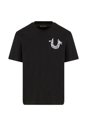True Religion WARPED TR TEE - T-Shirt print - black