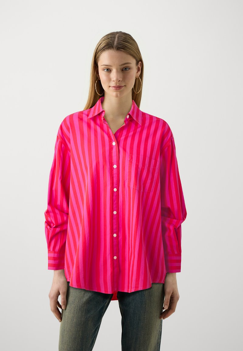 GAP THE BIG SHIRT - Užsagstoma palaidinė - pink/red