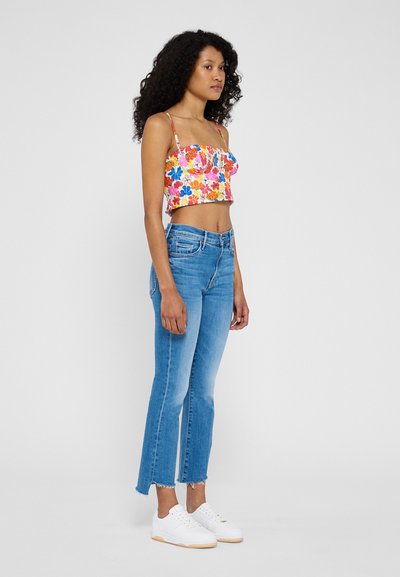 Mother THE INSIDER CROP STEP FRAY - Bootcut jeans - out of the blue