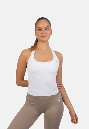 EVE SEAMLESS HALTERNECK - Top - white