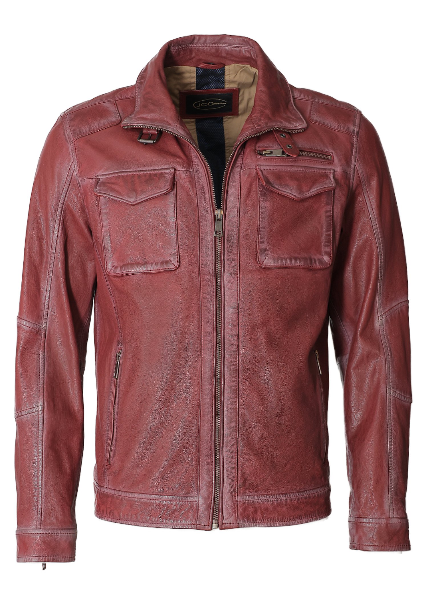 Brown Zalando Cuir Homme Leather Jacket Vestes Bershka Zalando