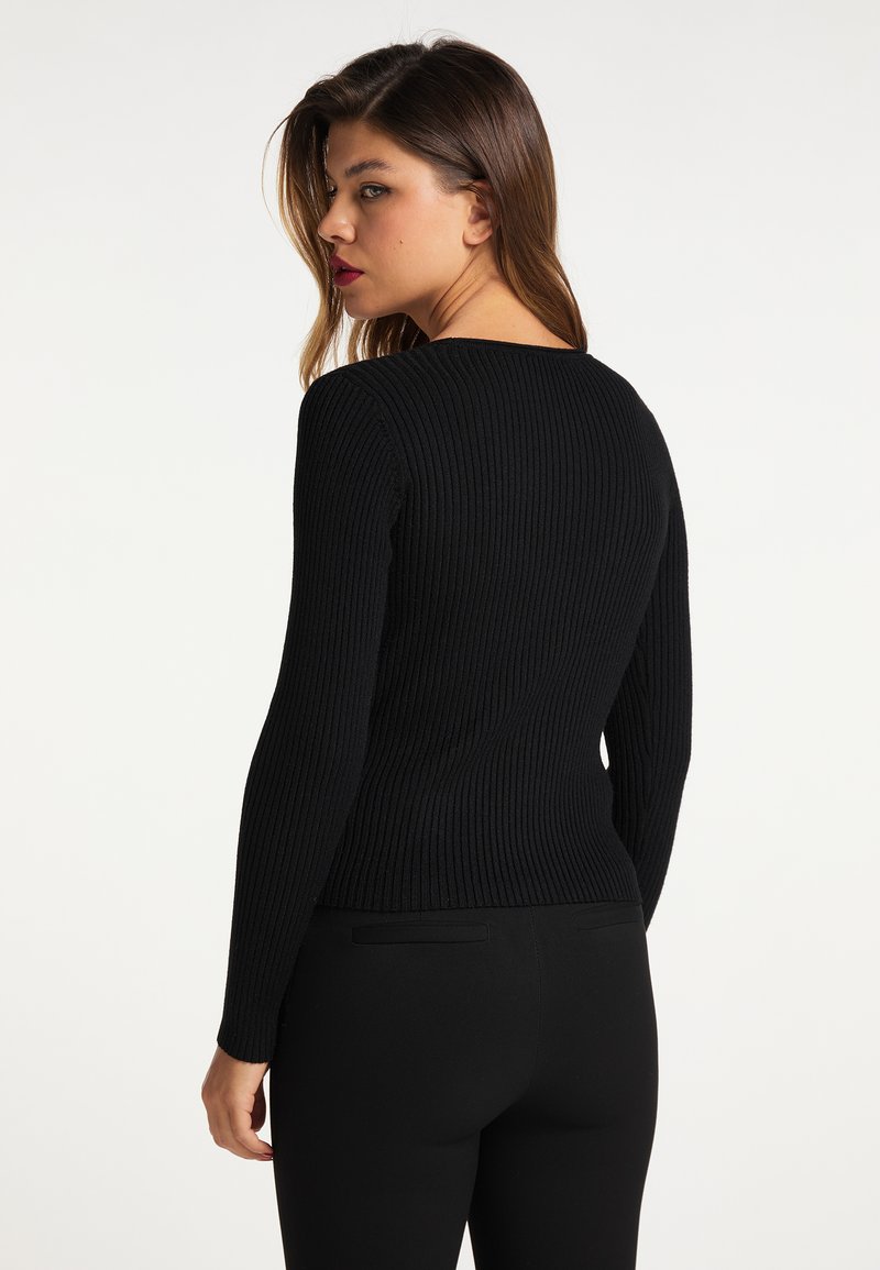 Damen Strickjacken | faina FAINA PAINO Strickpullover schwarz - CK96821 Damen Strickjacken | faina FAINA PAINO Strickpullover schwarz - CK96821