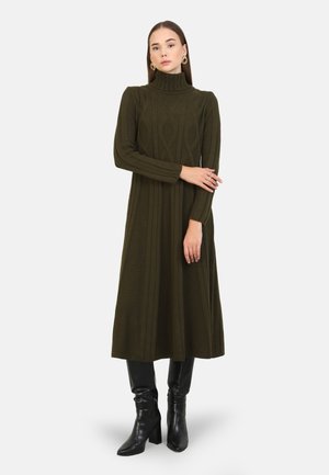 REFKA - Abito in maglia - khaki