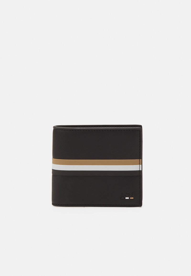 Money-clip card holder in grained leather - Black - Hugo Boss Money-clip card holder in grained leather - Black - Hugo Boss