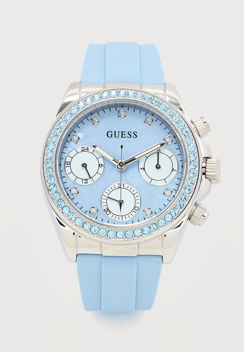 Guess VICTORIA - Pulkstenis ar hronogrāfu - ice blue/zils - Zalando.lv