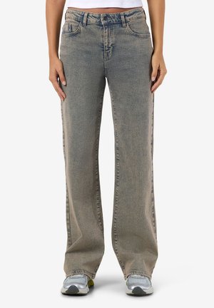 NMYOLANDA - Wide leg - light blue denim