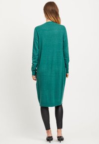 VILA VIRIL LONG CARDIGAN - Kofta - petrol