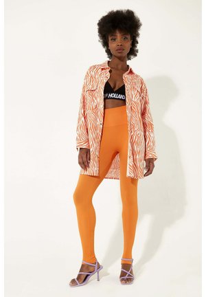 ZEBRA OVERSIZED - Button-down blouse - orange