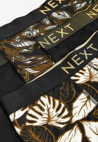Next SIGNATURE HIPSTERS - Chiloți boxer - signature black gold leaf bamboo