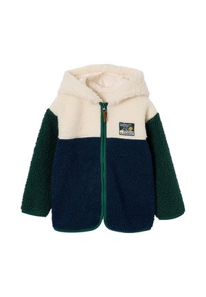 Vertbaudet, VERTBAUDET GILET ZIPPÉ À CAPUCHE GARÇON - Fleece jacket - fir green