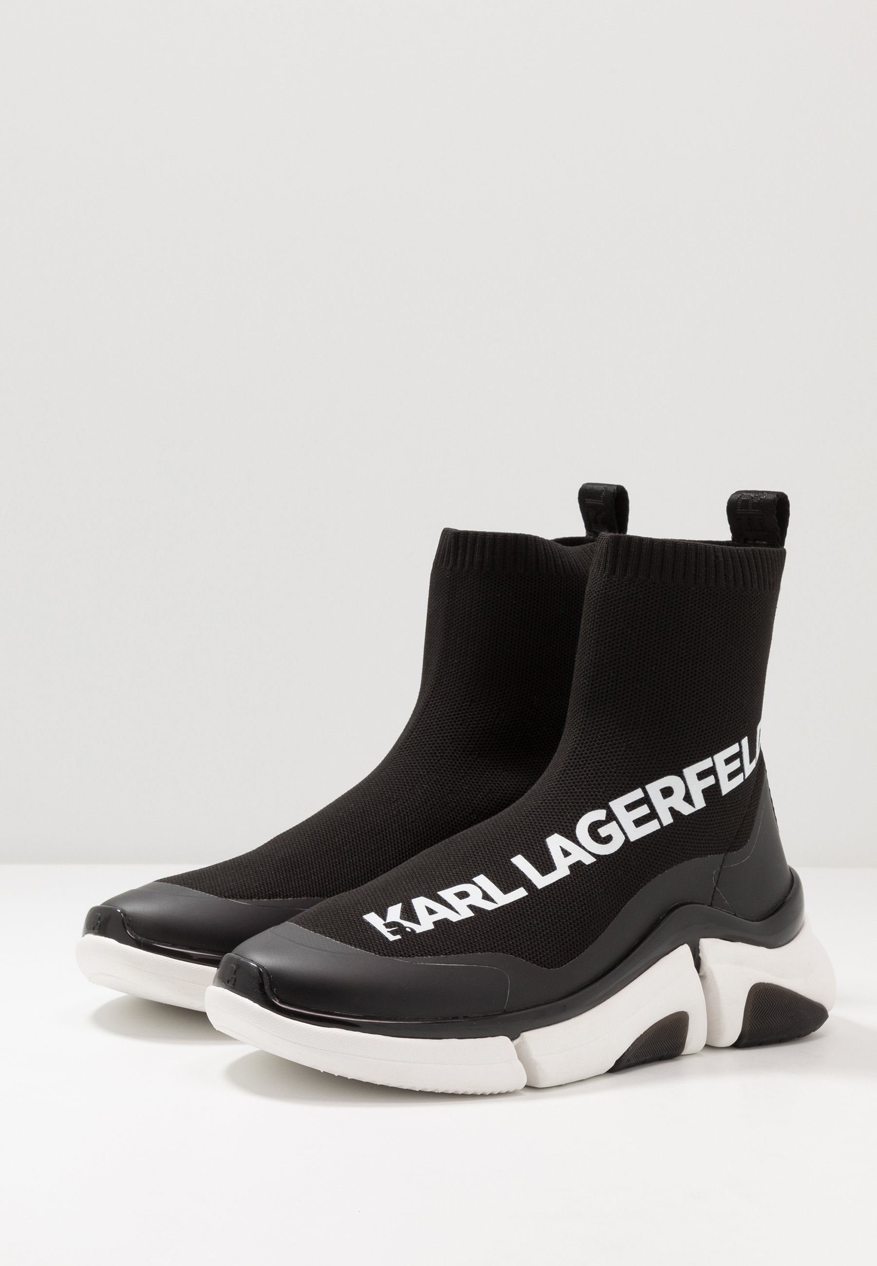 KARL LAGERFELD VENTURE Høye joggesko blackwhitesvart KARL LAGERFELD VENTURE Høye joggesko blackwhitesvart