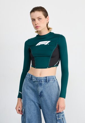 LIFESTYLE RACING LONGSLEEVE CORSET - Langærmet T-shirt - green terrain