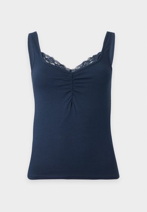 Gina Tricot, DETAIL SINGLET - Μπλούζα - navy blazer