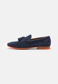 Melvin & Hamilton CLIVE - Pantofi slip-on - navy/rich tan/orange