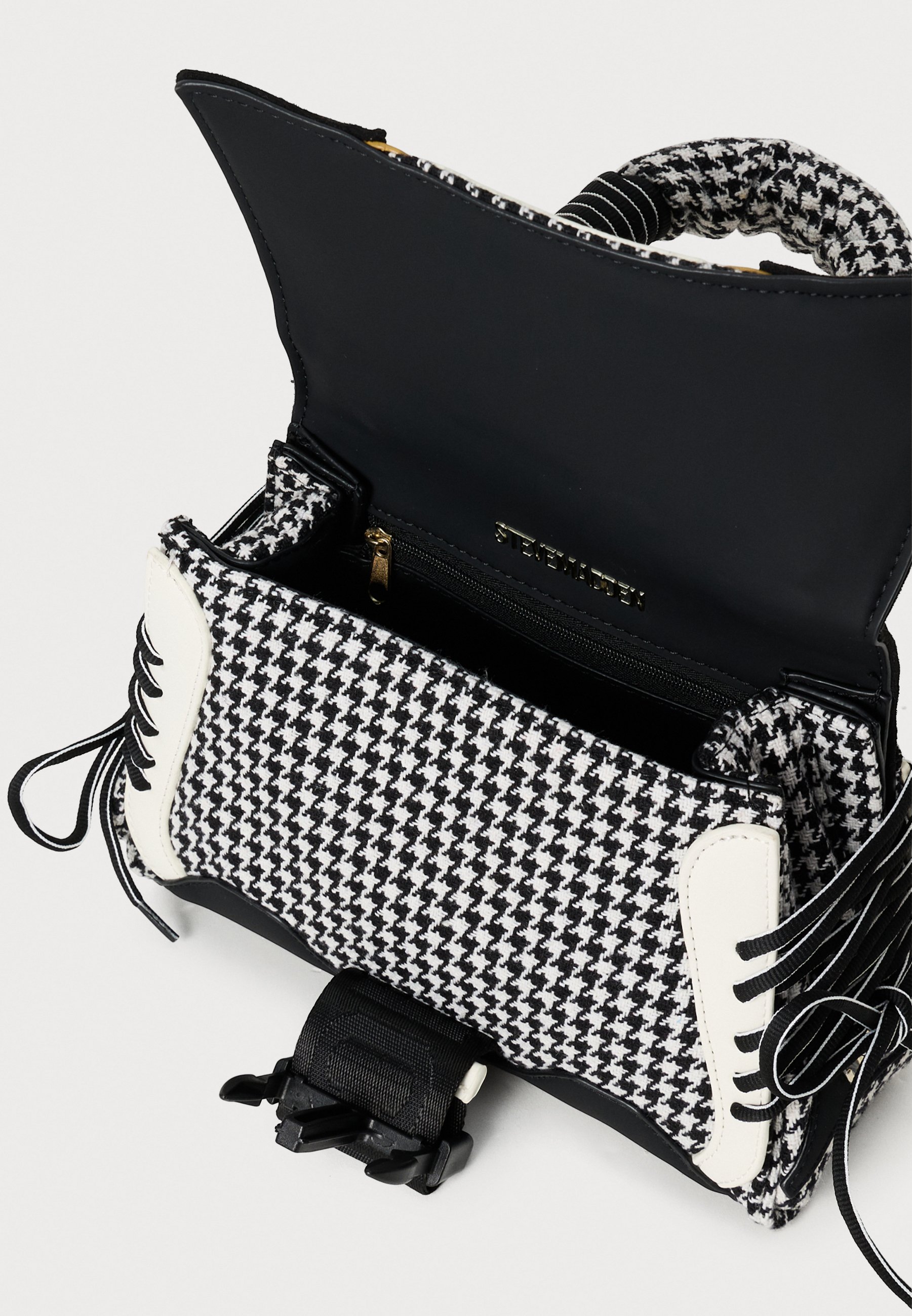 Steve Madden DIEGO - Geantă crossbody - black/gold-coloured/negru