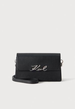 KARL LAGERFELD, K/SIGNATURE CROSSBODY - Дамска чанта - black