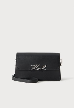 KARL LAGERFELD, K/SIGNATURE CROSSBODY - Дамска чанта - black