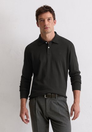 Longsleeve - polo long sleeve set in sleeve ribbed polo collar